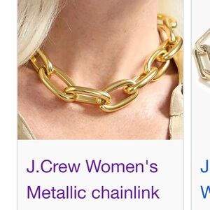 Jcrew gold chain necklace